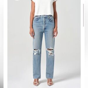 AGolde High Rise 90’s Jean Distressed